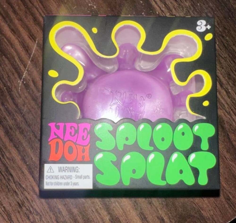 Schylling NeeDoh Sploot Splat Purple Squishy Sensory Fidget Toy
